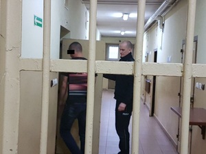 zatrzymany na terenie aresztu