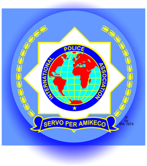 Logo International Police Association  (Międzynarodowe Stowarzyszenie Policji)