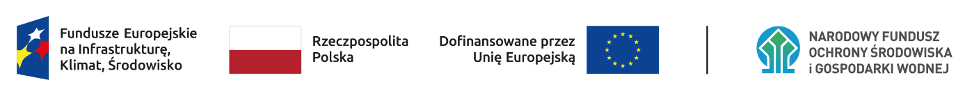 Logotyp Fundusze Europejskie na Infrastrukturę, Klimat, Środowisko 2021-2027
