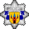 Gwiazda policji z herbem miasta