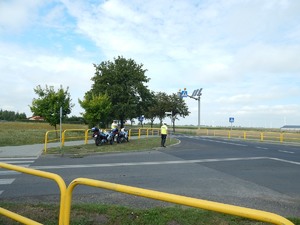 Patrol motocyklowy podczas działań NURD