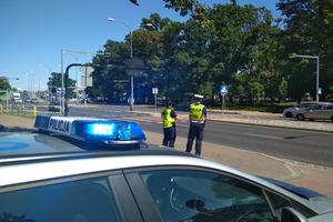 Policjanci prowadzą kontrole NURD na terenie Grudziądza