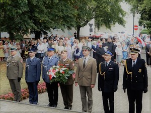 Delegacja służb mundurowych na obchodach z okazji rocznicy Powstania Warszawskiego