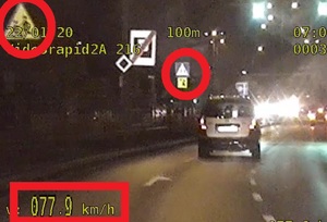 Auto, którym kierowca złamał przepisy