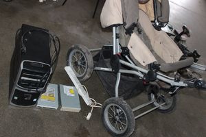 Skradziony wózek i komputer