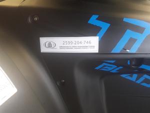 Zdjęcie quada: Nalepka informująca o źródle finansowania