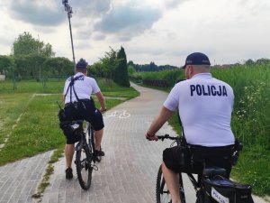 Policjanci na rowerach