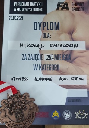 Dyplaom za III miejsce.