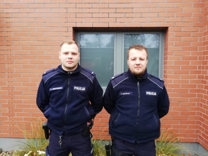 Wąbrzescy policjanci, którzy zapobiegli katastrofie