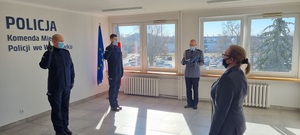 Policjanci ślubują w KMP we Włocławku
