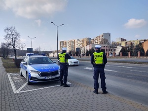 Policjanci prowadzą działania NURD