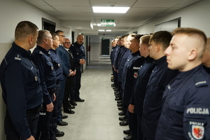 symboliczne otwarcie siedziby we Włocławku policjantów III kompanii Oddziału Prewencji Policji w Bydgoszczy