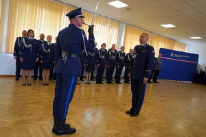 uroczystość z okazji odejścia na emeryturę Przewodniczącego Wojewódzkiego Zarządu Zakładowego Niezależnego Samorządowego Związku Zawodowego Pracowników Policji z udziałem Kadry kujawsko-pomorskiej Policji oraz pracowników cywilnych Policji