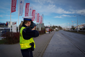 Policjanci na drogach.