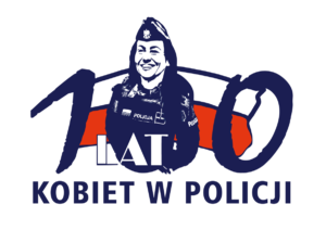 Logo 100 lat kobiet w Policji