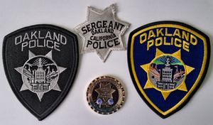 Naszywki OAKLAND POLICE. Plik PNG.