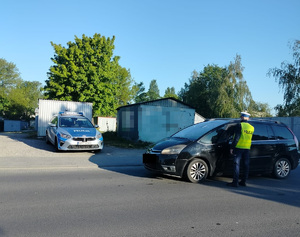 Policjanci z Rypina podczas działań.