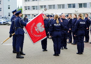 Policjanci podczas ślubowania