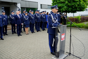 Policjanci podczas ślubowania