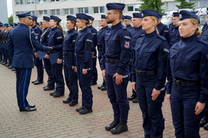 Policjanci podczas ślubowania