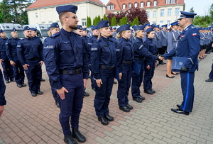 Policjanci podczas ślubowania