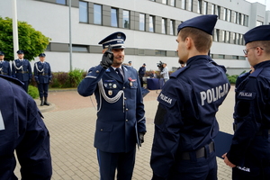Policjanci podczas ślubowania