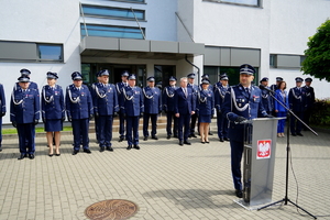 Policjanci podczas ślubowania