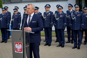 Policjanci podczas ślubowania