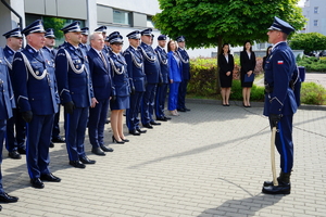 Policjanci podczas ślubowania