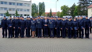 Policjanci podczas ślubowania