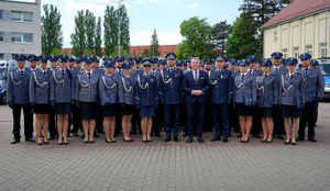 Policjanci podczas ślubowania