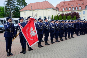 Policjanci podczas ślubowania