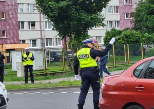 Kierowanie ruchem na ulicy.