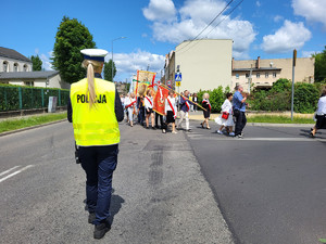 Policjanci z Grudziądza podczas działań.