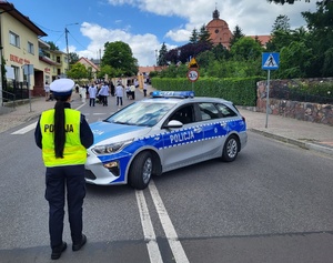 Policjanci z Radziejowa podczas działań.