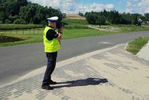 Policjanci podczas akcji