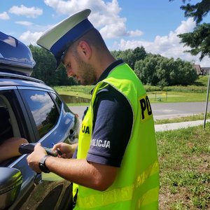 Policjanci podczas akcji