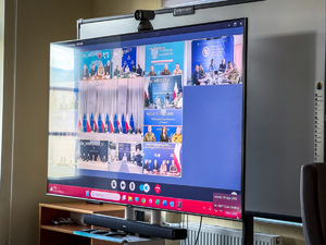 widok na ekran monitora