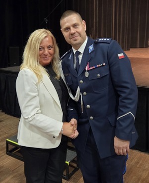 WICEPRZEWIDNICZ ACA EDYTA OLSZEWSKA NA SWIĘCIE POLICJI W KMP WŁOCŁAWEK. Plik JPG.