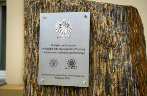 Uroczyste złożenie kwiatów pod pomnikiem