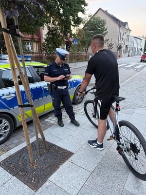 Policjanci podczas działań NURD na drodze