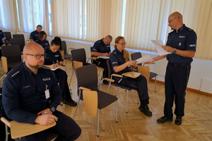 policjanci biorą udział w konkursie Rzeczników Dyscyplinarnych