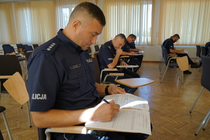 policjanci biorą udział w konkursie Rzeczników Dyscyplinarnych