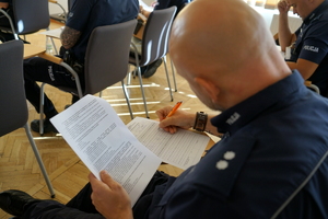 policjanci biorą udział w konkursie Rzeczników Dyscyplinarnych