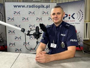 Policjant w Radiu PIK.
