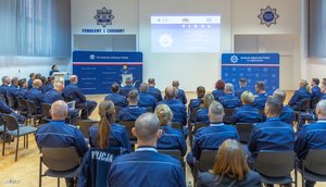 Policjanci podczas konkursu.