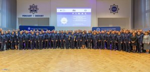 Policjanci podczas konkursu.