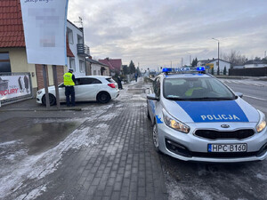 Policjanci ruchu drogowego podczas działań &amp;quot;Niechronieni uczestnicy ruchu drogowego&amp;quot;