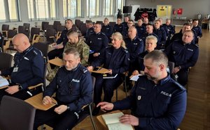 Wspólna narada z przedstawicielami różnych służb mundurowych i koordynatorami działań zewnętrznych o charakterze prewencyjnym