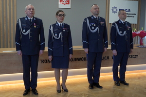 Pożegnanie policjantów odchodzących na emeryturę